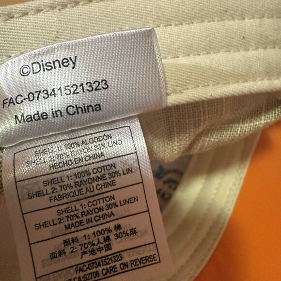 Disney Parks Adult Hat Think Orange Walt Disney World Accessory Cap Epcot - Picture 7 of 7